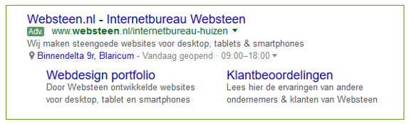 Google Ads advertenties | Websteen