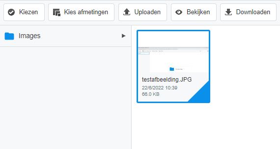 Een afbeelding toevoegen in het Websteen CMS