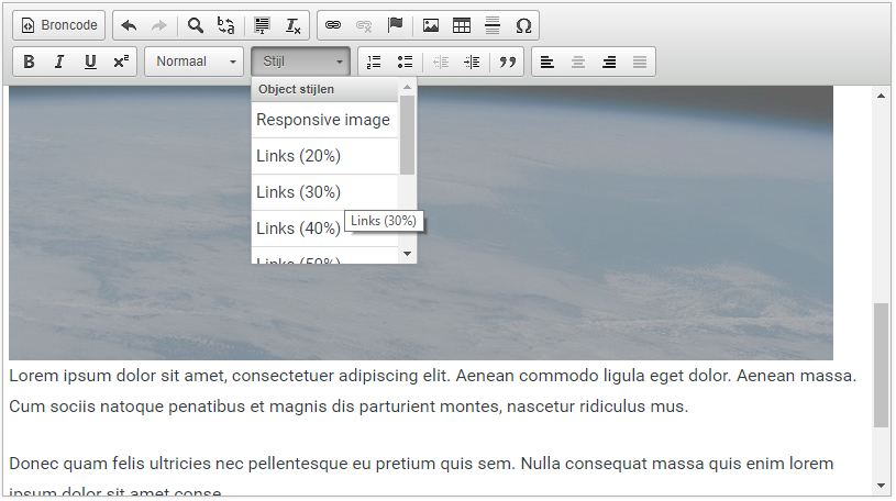 Een afbeelding plaatsen in het Websteen CMS