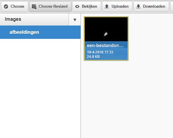Een afbeelding toevoegen in het Websteen CMS