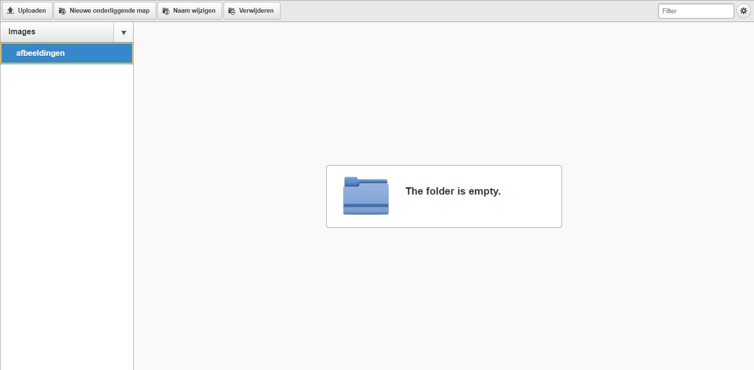 Afbeelding uploaden in het Websteen CMS